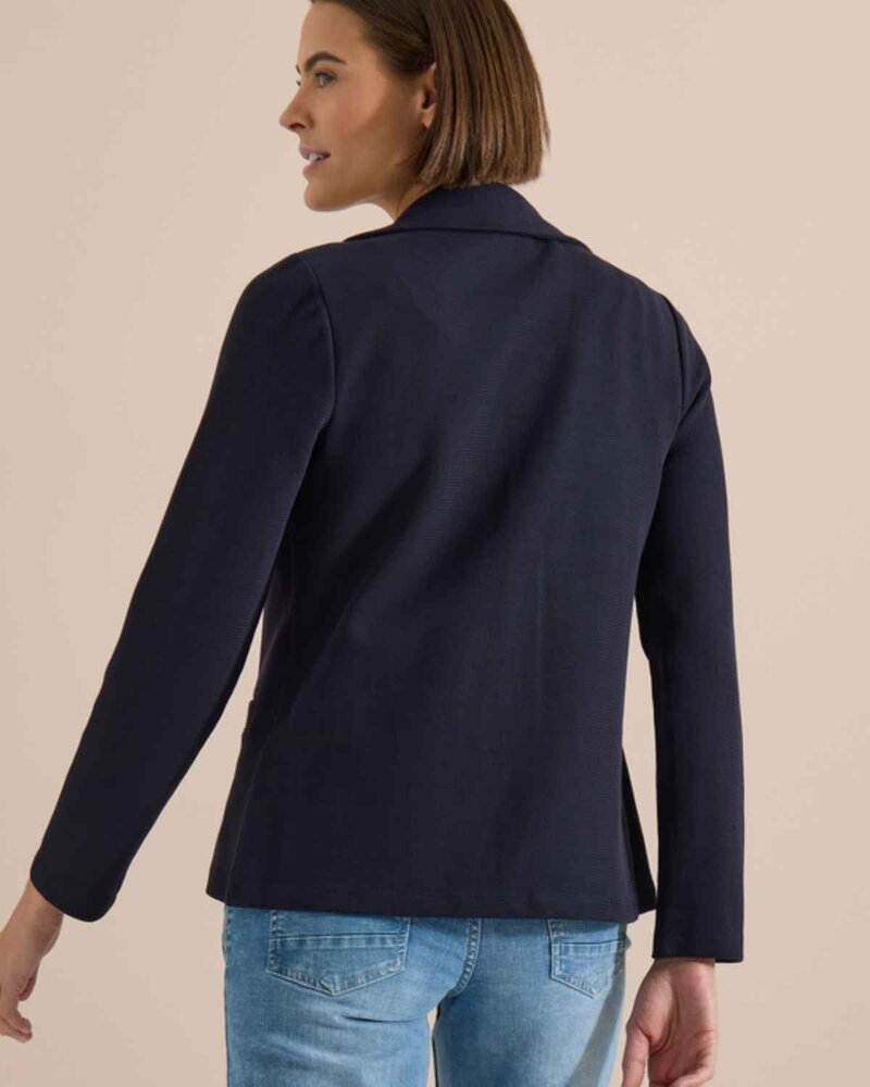Nevaeh Kavaj Med Struktur Dam Urban Dark Blue | Smilebutiken - Cecil