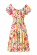 Nia Kort Klänning Dam Yellow Caramelle | Smilebutiken - Caramelle Fashion