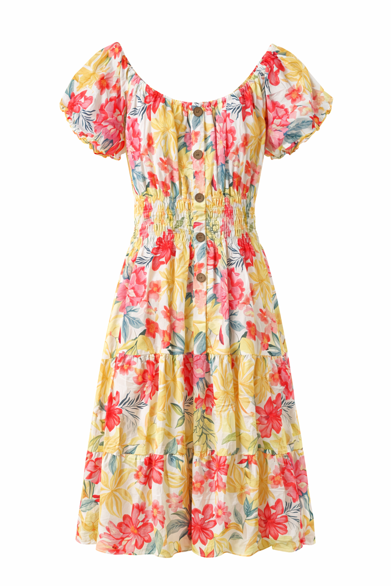 Nia Kort Klänning Dam Yellow Caramelle | Smilebutiken - Caramelle Fashion