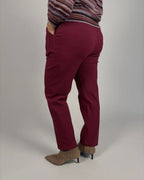 Nico Barrel Byxa Superstretch Dam Vinröd | Smilebutiken - Camicia