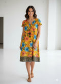 Nicola Dress 6 Women Palm Parrot | Smilebutiken - One Summer
