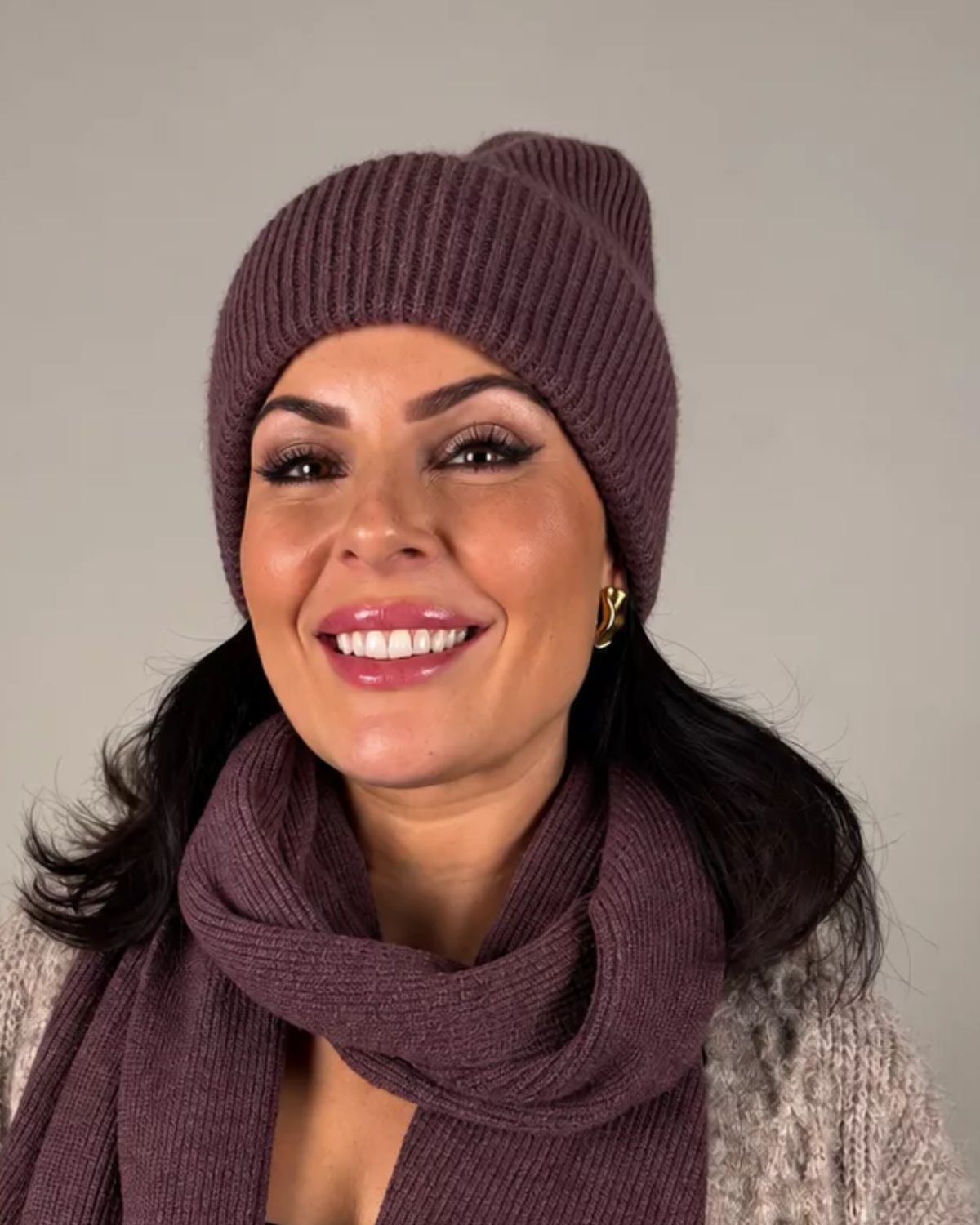Noelle Mössa Dam Lila Plommon | Smilebutiken - Camicia