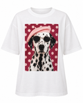 Noelle T-shirt Dalmatin Vit White | Smilebutiken - Caramelle Fashion