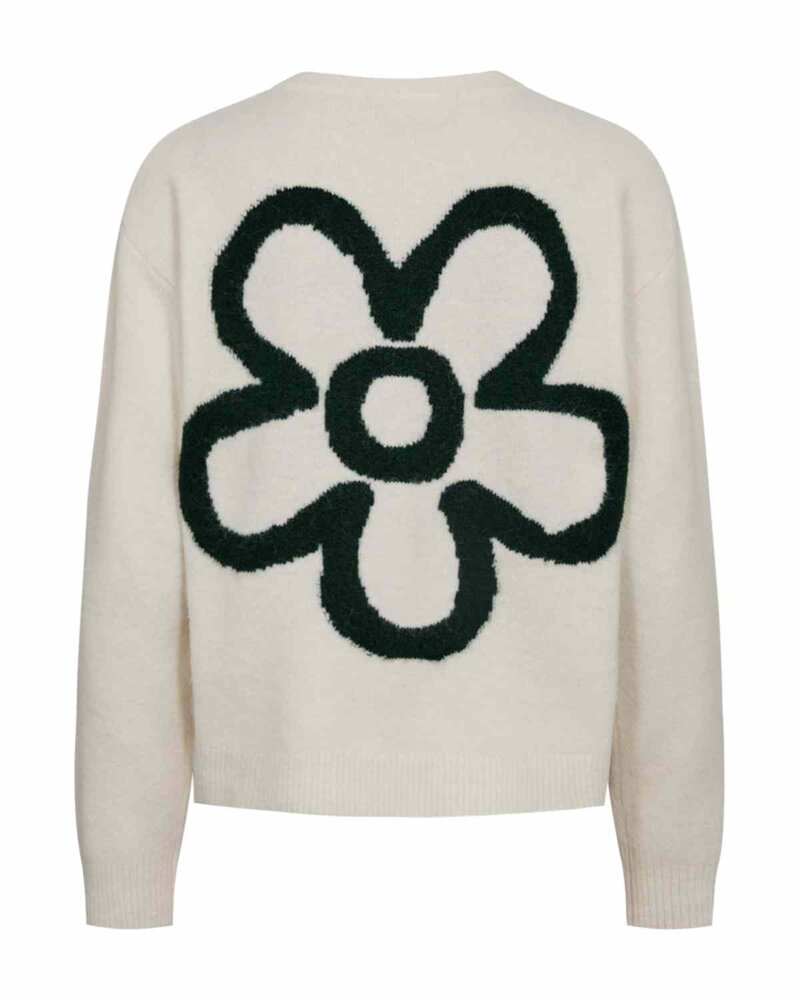 Noma Cardigan Women Moonbeam Melange W Deep Forest | Smilebutiken - Freequent