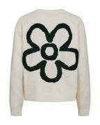 Noma Cardigan Women Moonbeam Melange W Deep Forest | Smilebutiken - Freequent