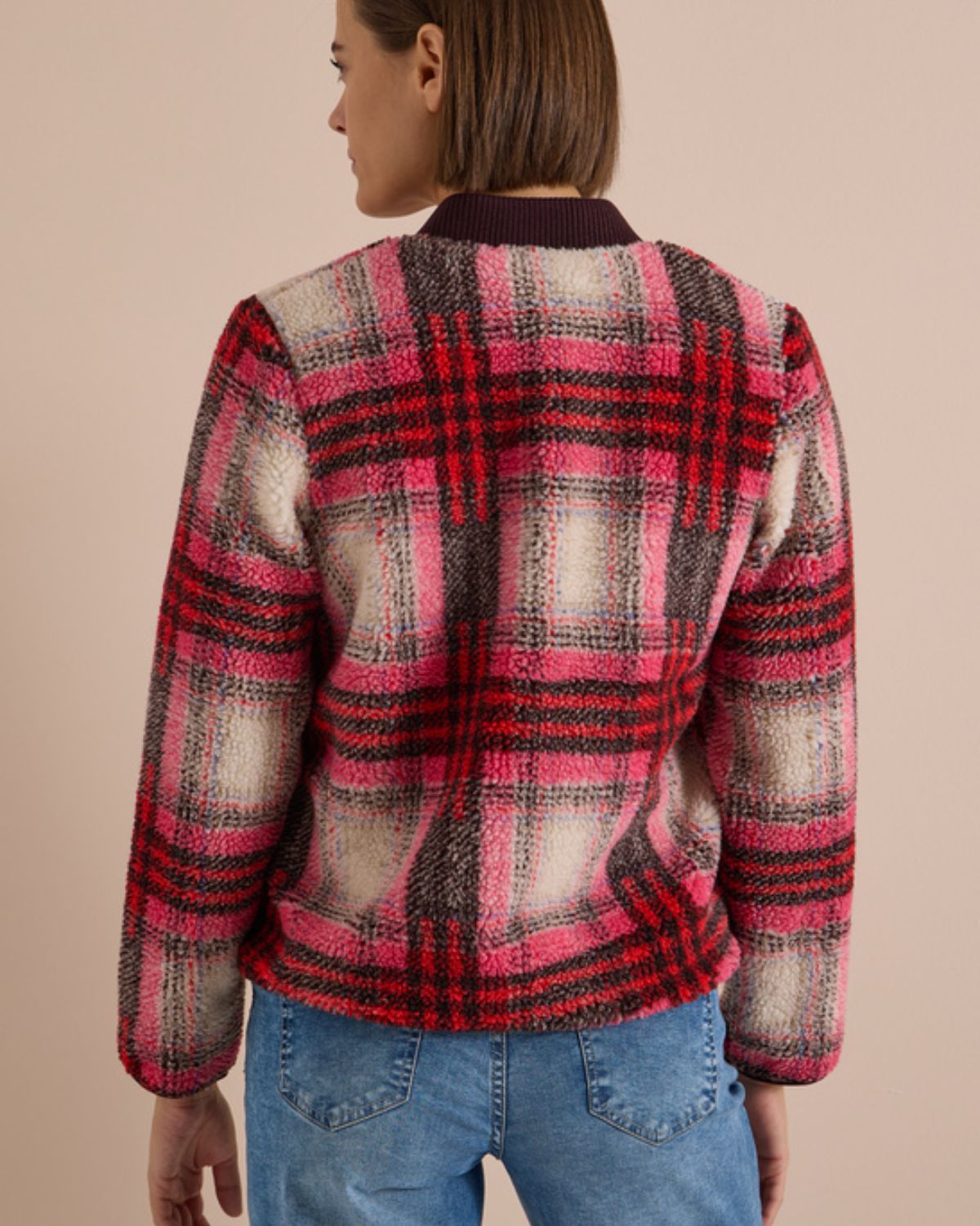 Nora Teddy Jacka Dam Röd Berry Red | Smilebutiken - Cecil