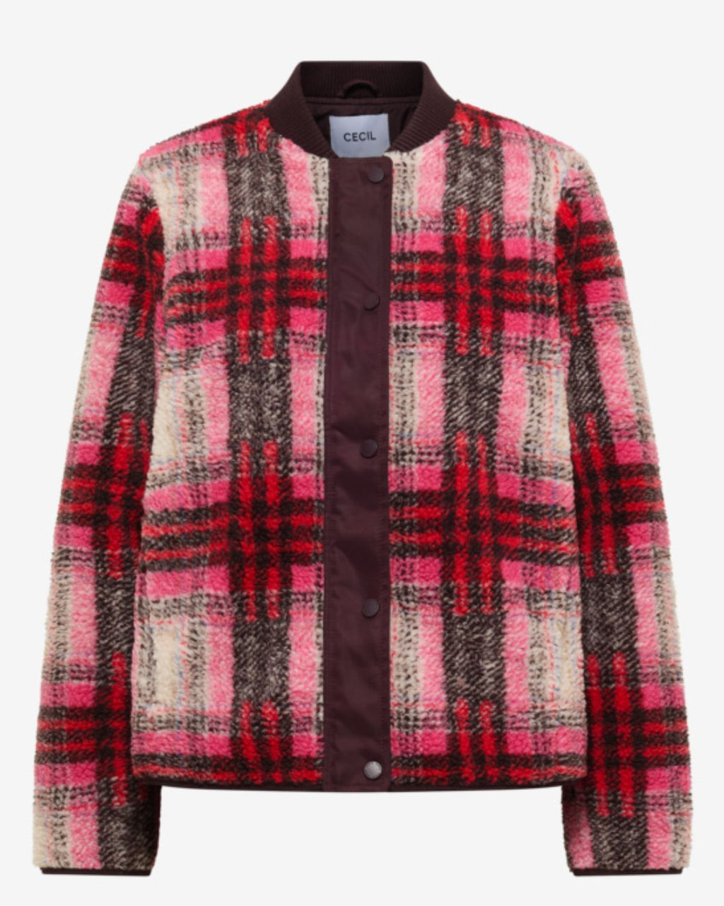 Nora Teddy Jacka Dam Röd Berry Red | Smilebutiken - Cecil