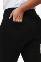 Augusta Jeans Hög Midja Dam Black ONLY