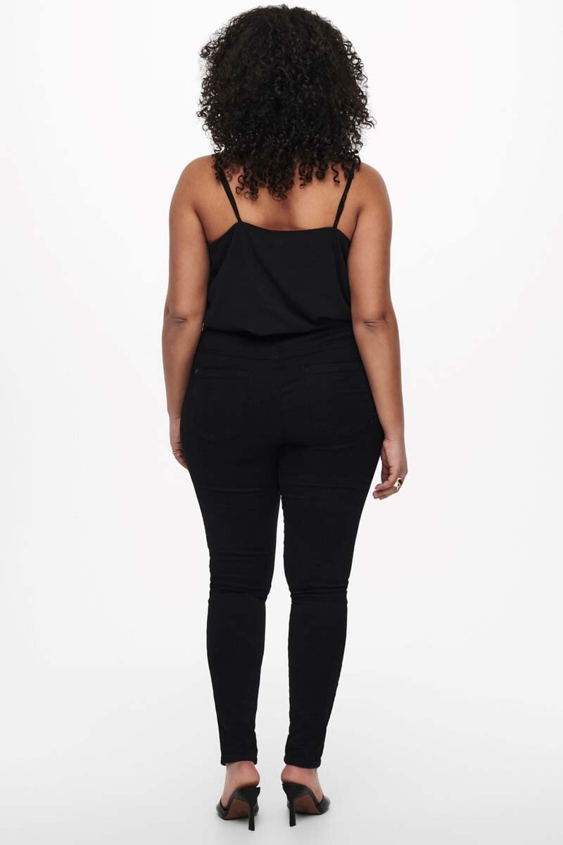 Augusta Jeans Hög Midja Dam Black ONLY
