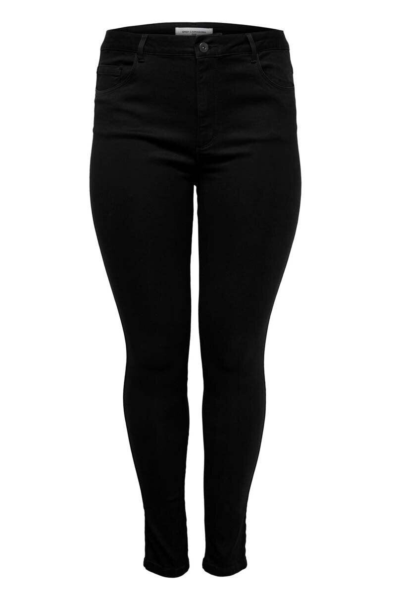 Augusta Jeans Hög Midja Dam Black ONLY