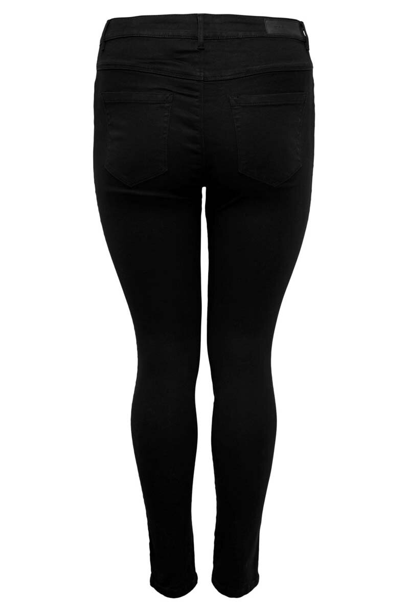 Augusta Jeans Hög Midja Dam Black ONLY