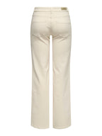 Blush Mid Straight Jeans Dam Ecru ONLY