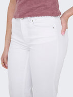 Blush Mid Straight Jeans Dam White ONLY