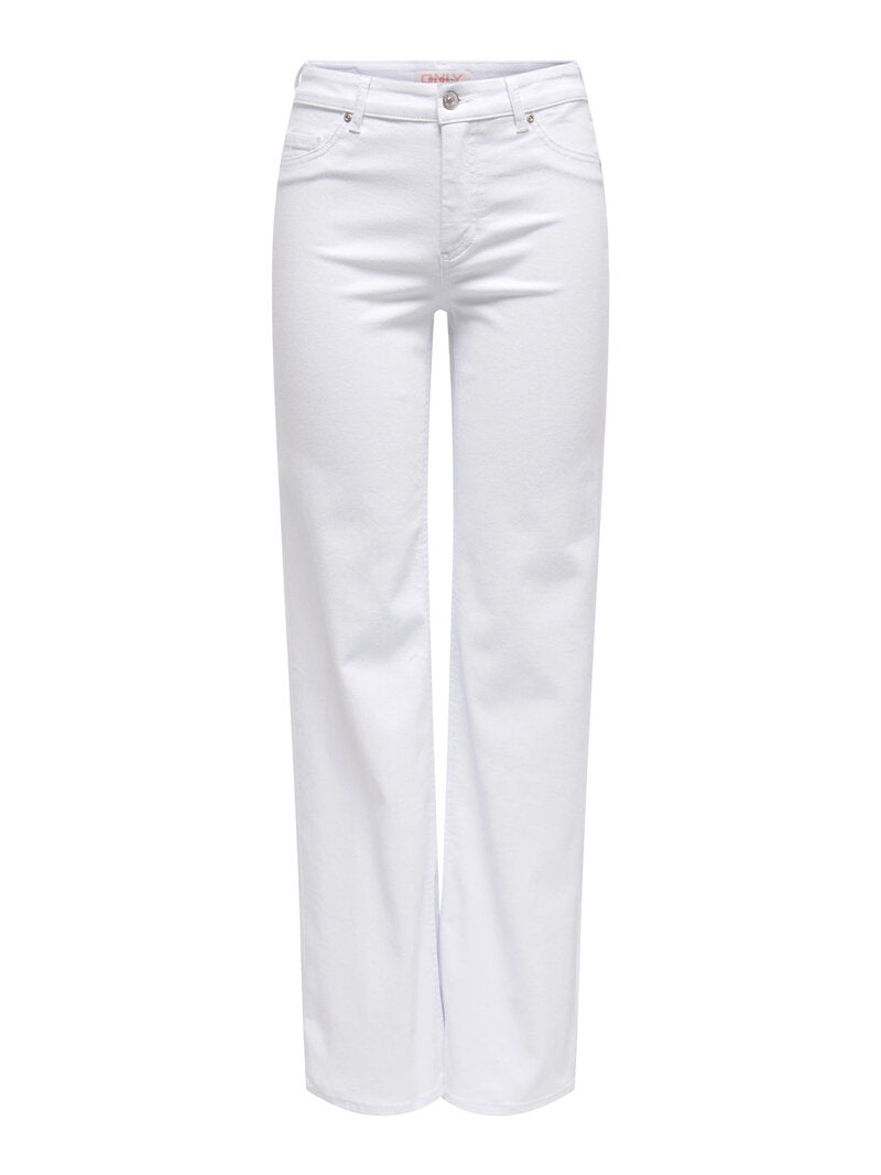 Blush Mid Straight Jeans Dam White ONLY