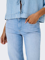 Blush Mid Straight Jeans Dam Light Blue Denim ONLY