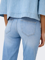 Blush Mid Straight Jeans Dam Light Blue Denim ONLY