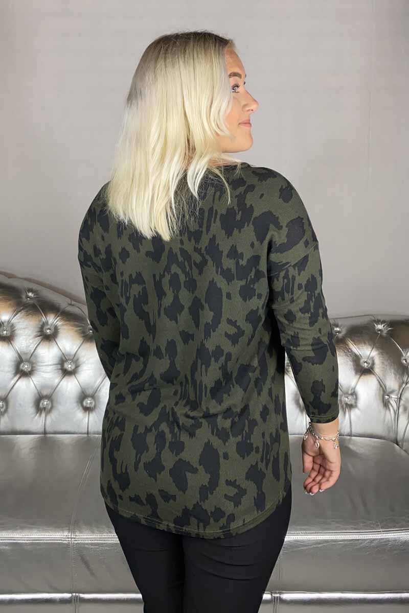 Elcos Tröja Dam Grön Med Djurprint - ONLY