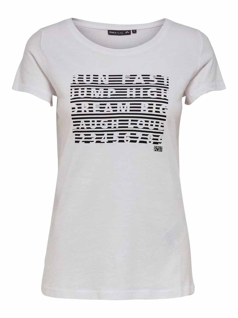 ONLYPLAY Laila Training Top White Women - ONLY PLAY