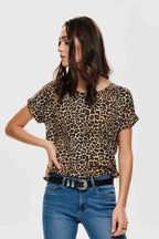 Moster T-shirt Dam Black Leo ONLY
