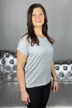 Moster T-shirt Dam Ljusgrå - ONLY