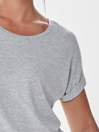 Moster T-shirt Dam Ljusgrå - ONLY