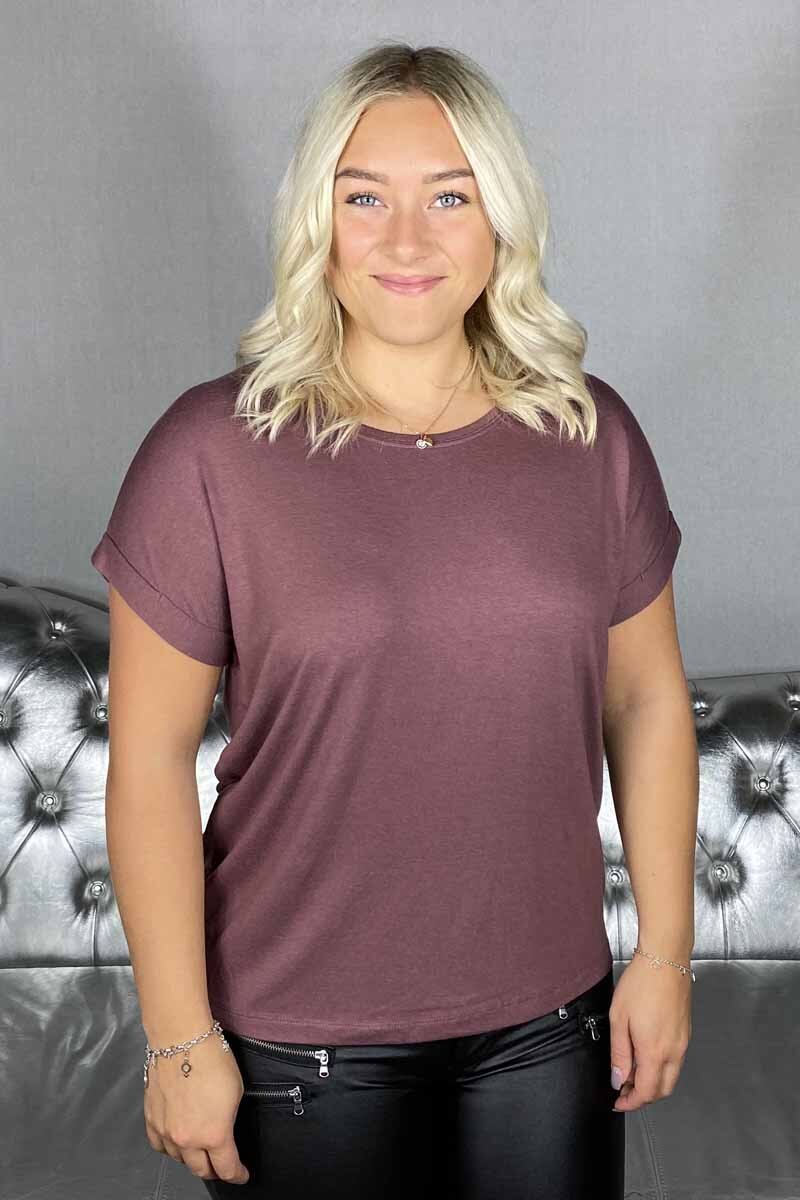 Moster T-shirt Dam Rose Brown - ONLY