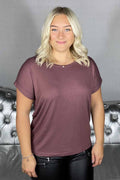 Moster T-shirt Dam Rose Brown - ONLY