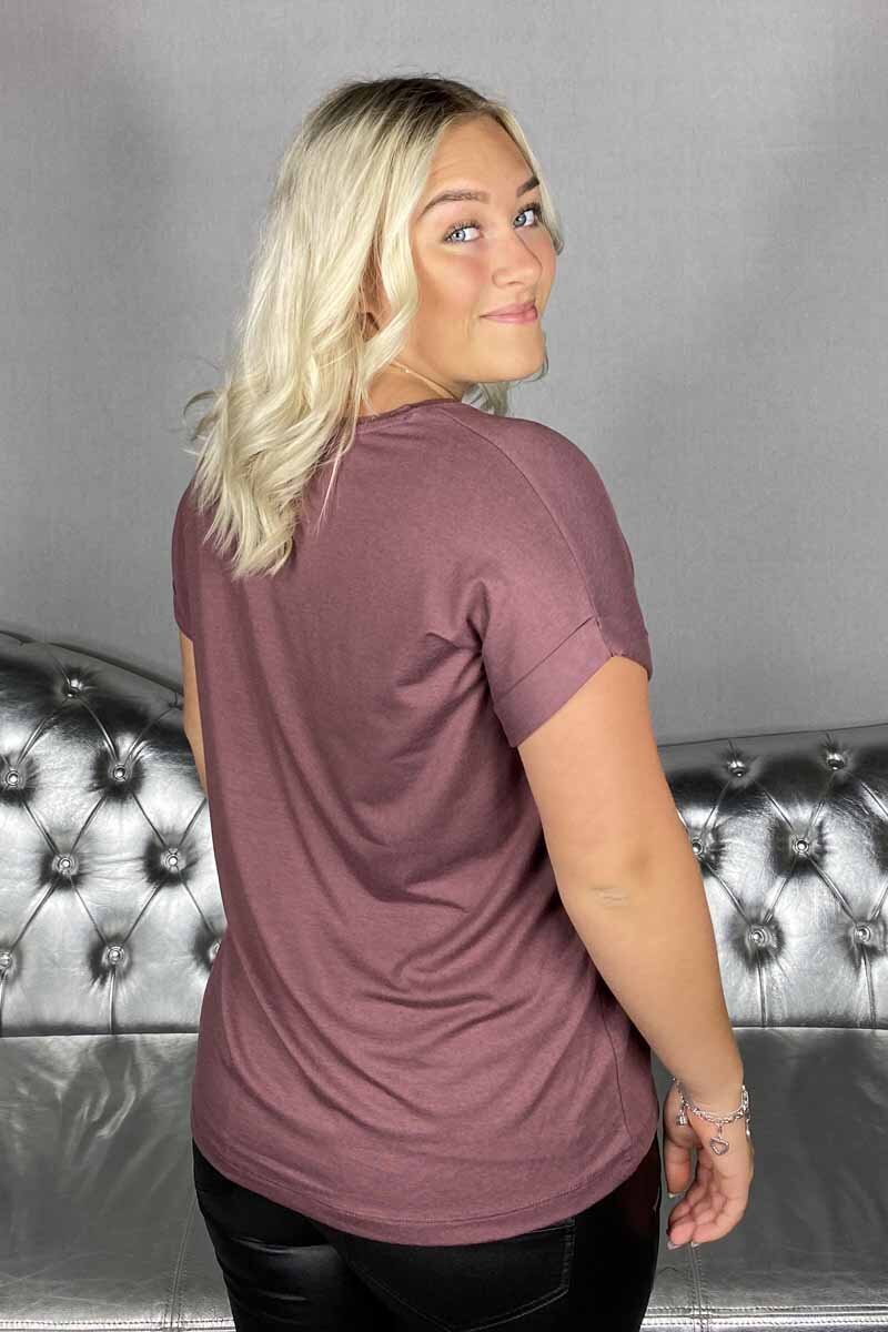 Moster T-shirt Dam Rose Brown - ONLY