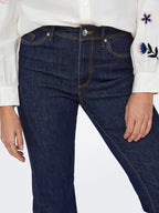 Wow Bootcut Jeans Women Dark Blue Denim ONLY