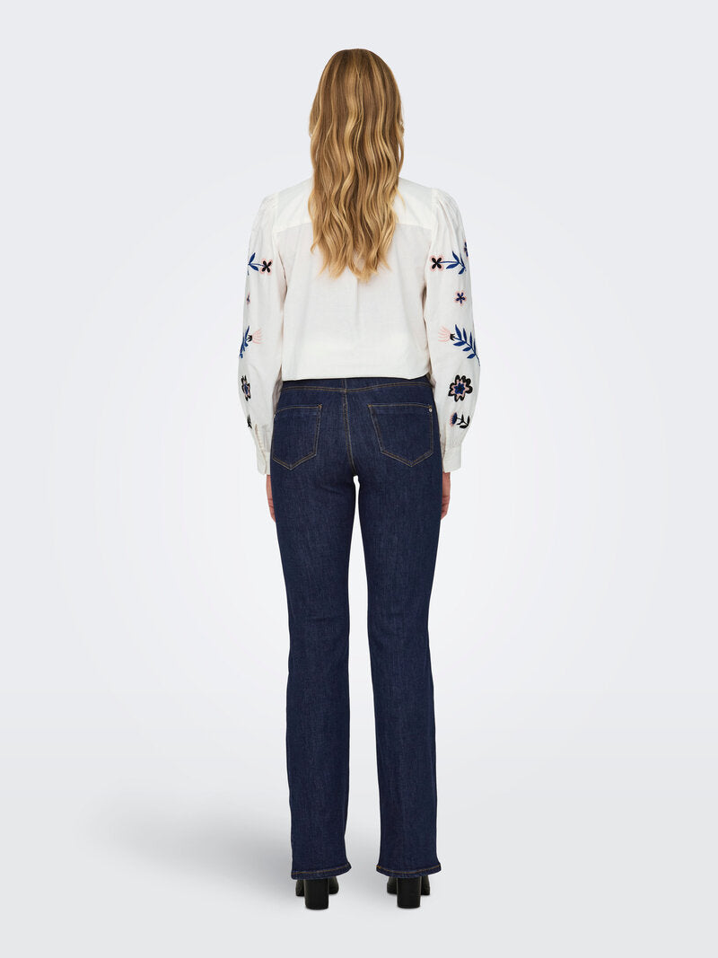 Wow Bootcut Jeans Women Dark Blue Denim ONLY