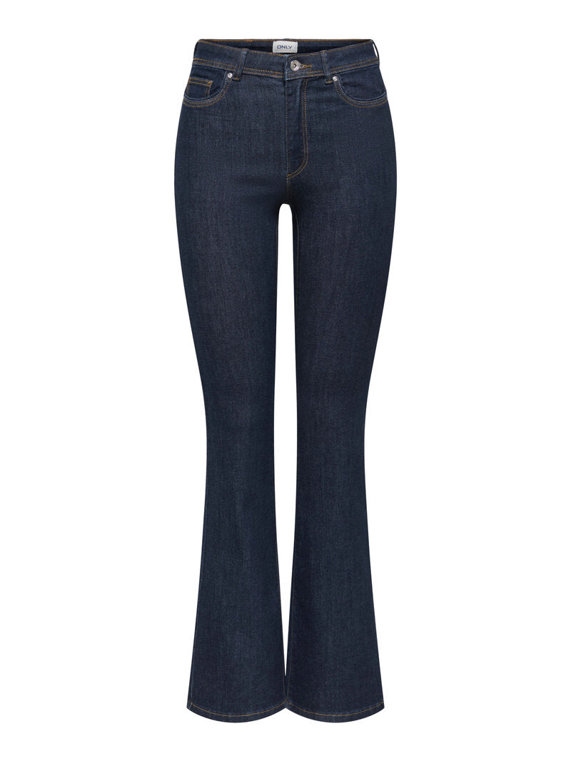 Wauw Bootcut Jeans Dam Dark Blue Denim ONLY