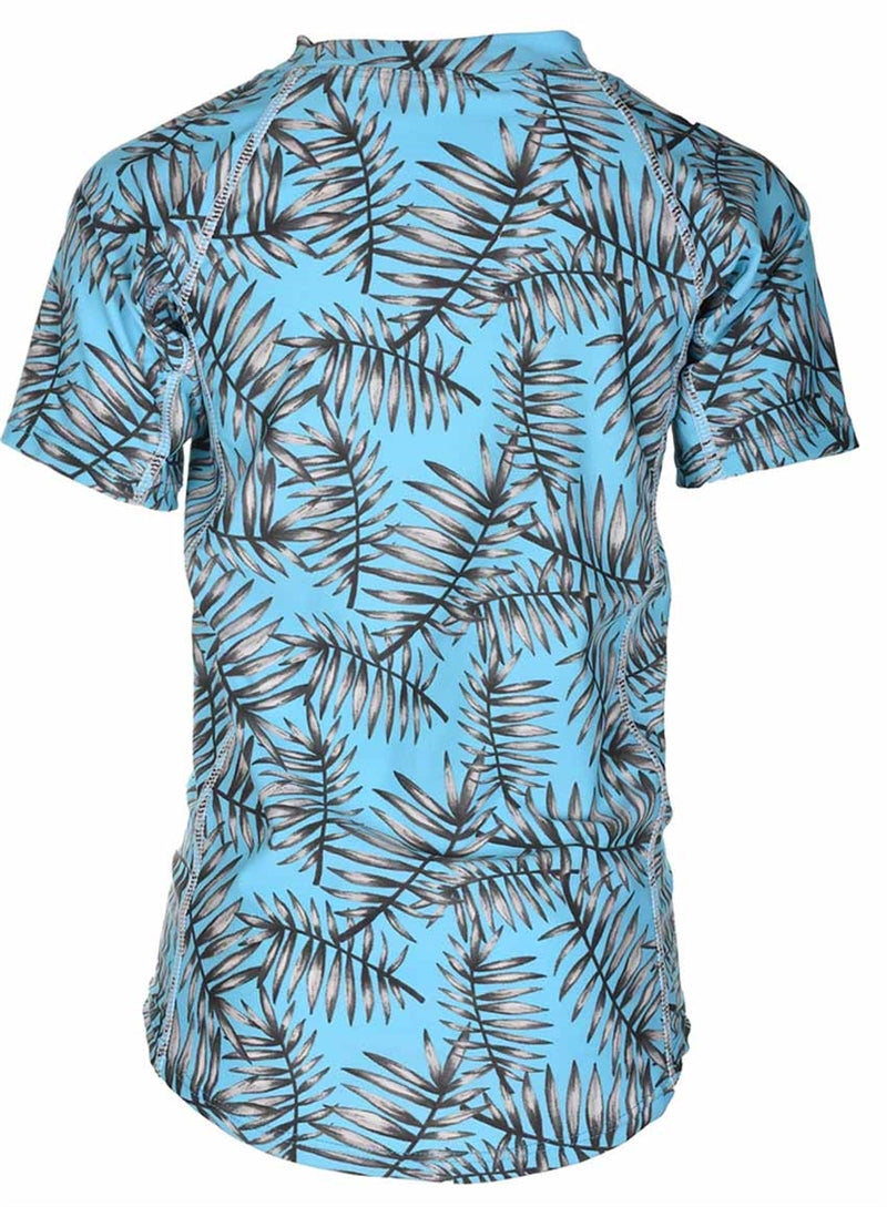 Ocean Kortärmad Solskyddströja Barn Turquoise - Lindberg