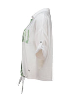 Omara Blouse With Tie Women White | Smilebutiken - Zabaione