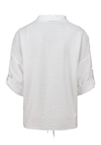 Omara Blouse With Tie Women White | Smilebutiken - Zabaione
