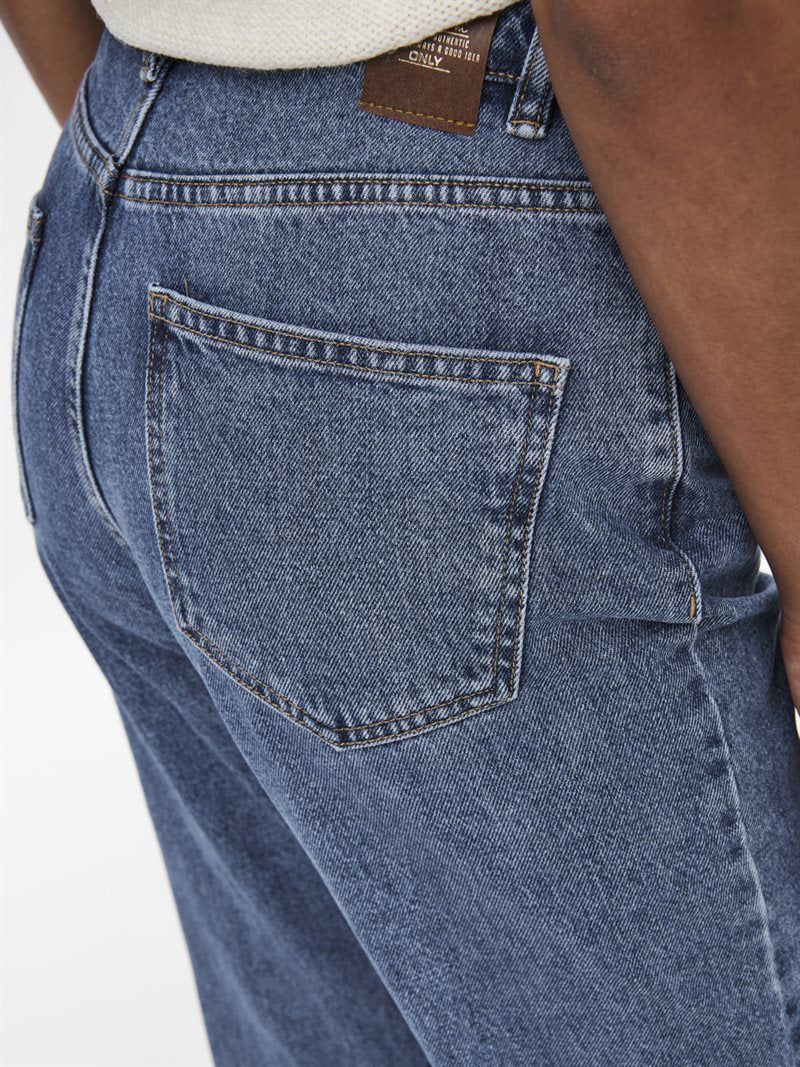 Jagger High Waist Ankel Jeans Dam Medium Blue ONLY