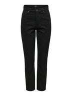 Jagger High Waist Ankle Jeans Washed Black Women ONLY