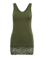 Live Love Long Lace Tank Top Kalamata Women - ONLY