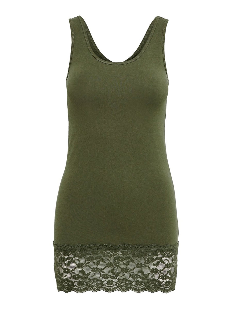Live Love Long Lace Tank Top Kalamata Women - ONLY