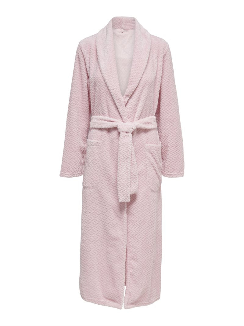 Molly Maxi Morning Gown Women Pink - Only