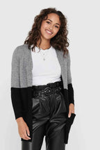 Queen Långkofta Dam Medium Grey Melange W Black ONLY