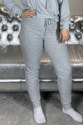 Zoe Long Pant Women Light Grey Melange - ONLY