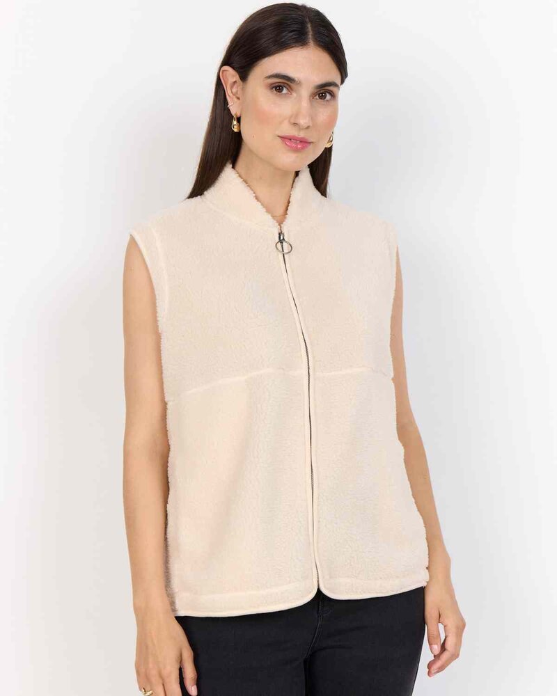 Onyx 3 Pile Vest Women Cream | Smilebutiken - Soyaconcept