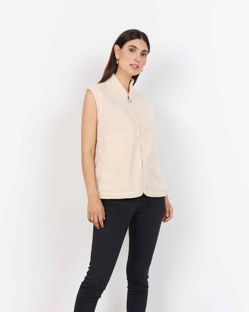 Onyx 3 Pile Vest Women Cream | Smilebutiken - Soyaconcept