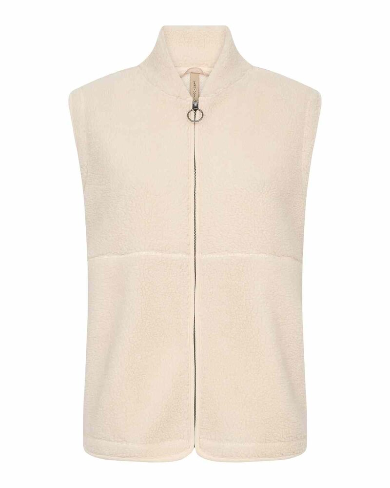 Onyx 3 Pile Vest Women Cream | Smilebutiken - Soyaconcept