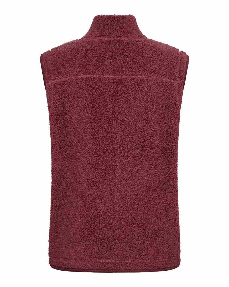 Onyx 3 Pile Vest Women Oxblood Red | Smilebutiken - Soyaconcept