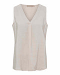 Opaline Sleeveless Top Women Beige Marta du Chateau | Smilebutiken - Marta du Chateau