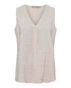 Opaline Sleeveless Top Women Beige Marta du Chateau | Smilebutiken - Marta du Chateau