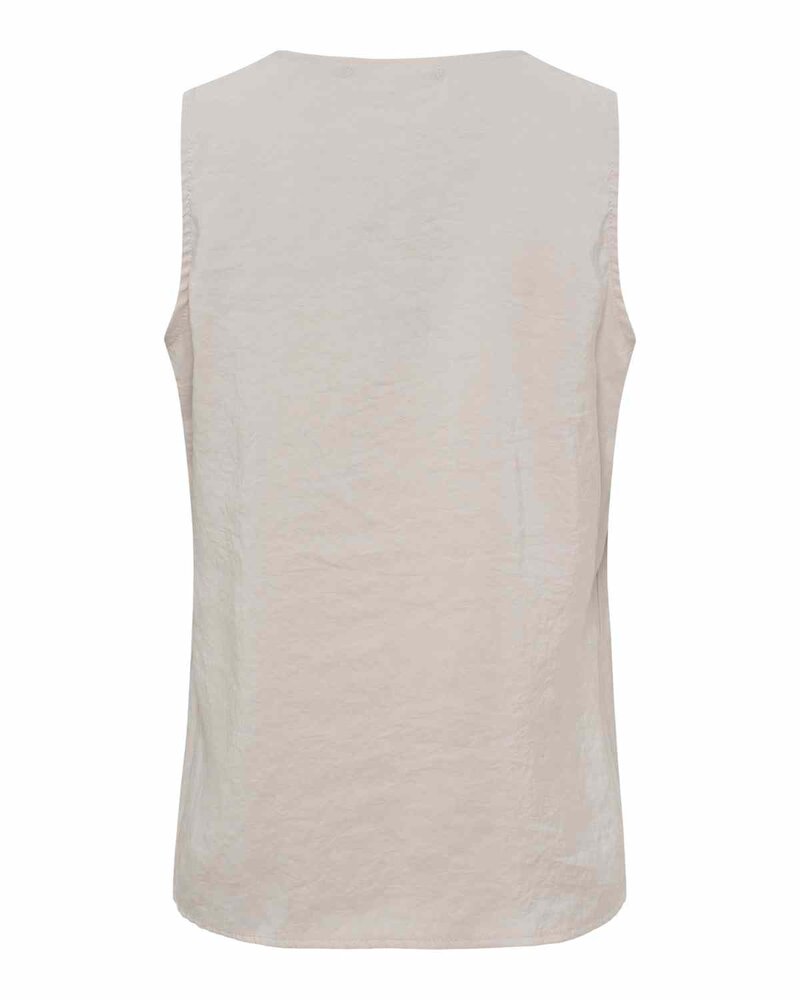Opaline Sleeveless Top Women Beige Marta du Chateau | Smilebutiken - Marta du Chateau