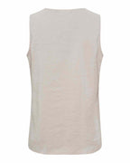Opaline Sleeveless Top Women Beige Marta du Chateau | Smilebutiken - Marta du Chateau