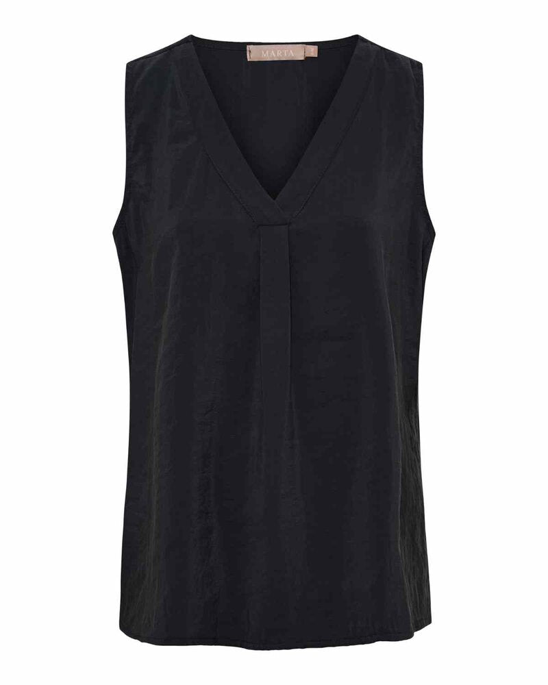 Opaline Sleeveless Top Women Black Marta du Chateau | Smilebutiken - Marta du Chateau